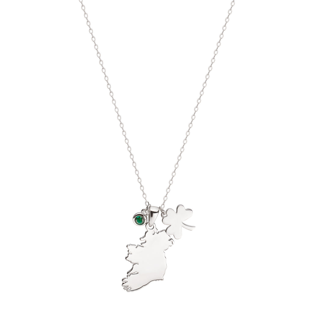 ÉIRE MAP CHARM NECKLACE