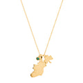 ÉIRE MAP CHARM NECKLACE